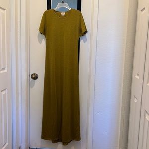 Olive Green LuLaRoe Maxi Dress